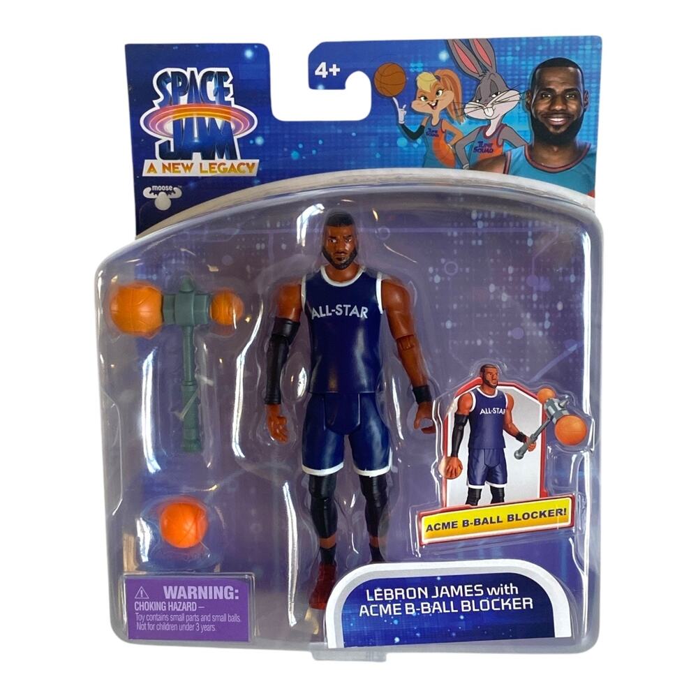 Space Jam LeBron James Action Figure ACME B-Ball Blocker NIB